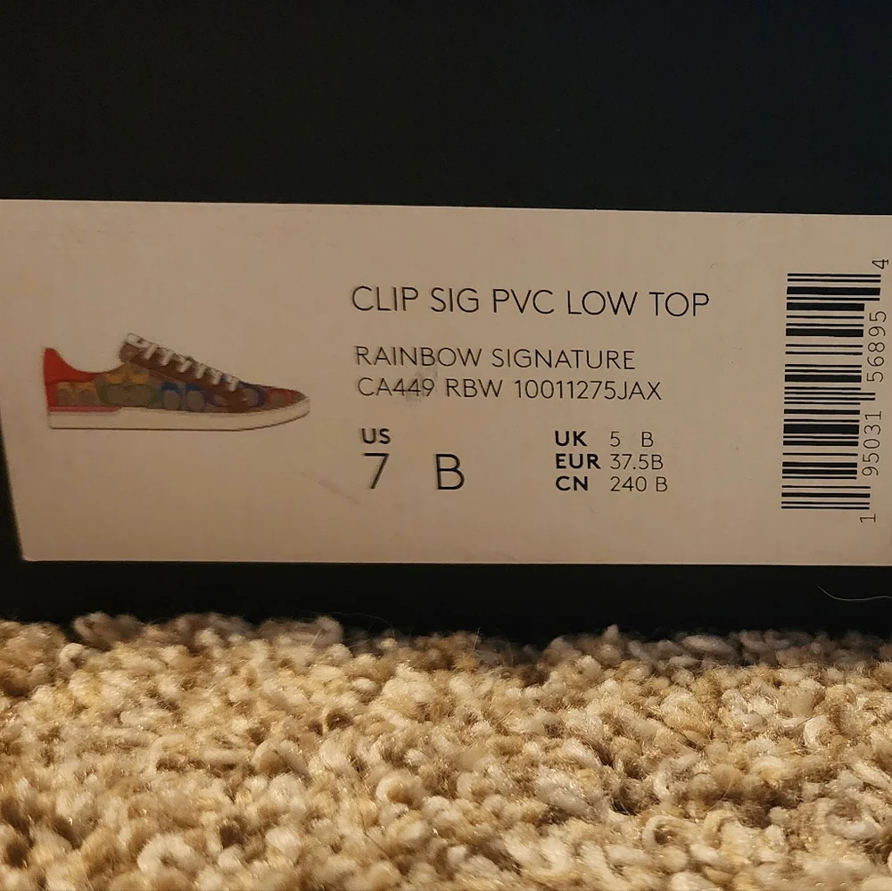Coach Sneakers Rainbow Signature